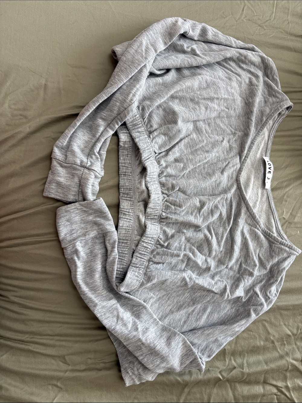 love J Gray Gathered Hem Sweatshirt